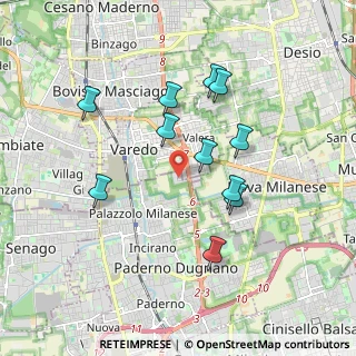 Mappa Via Tirano, 20814 Varedo MB, Italia (1.67545)