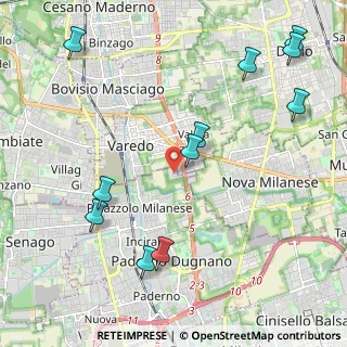 Mappa Via Tirano, 20814 Varedo MB, Italia (2.58182)