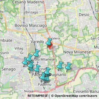 Mappa Via Tirano, 20814 Varedo MB, Italia (2.33286)