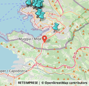 Mappa Via caduti sul lavoro Muggia, 34015 Muggia TS, Italia (5.8725)