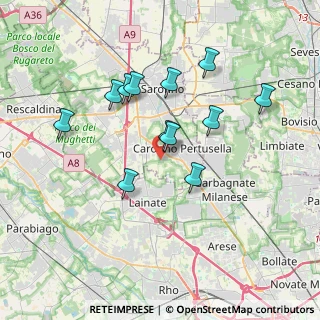Mappa Via Olona, 21042 Caronno Pertusella VA, Italia (3.26917)