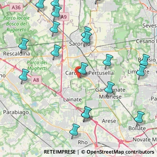 Mappa Via Olona, 21042 Caronno Pertusella VA, Italia (5.7)