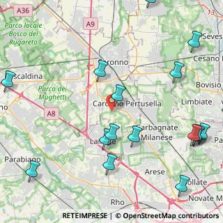 Mappa Via Olona, 21042 Caronno Pertusella VA, Italia (5.83294)