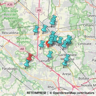 Mappa Via Olona, 21042 Caronno Pertusella VA, Italia (2.84111)