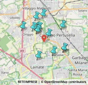 Mappa Via Olona, 21042 Caronno Pertusella VA, Italia (1.51714)