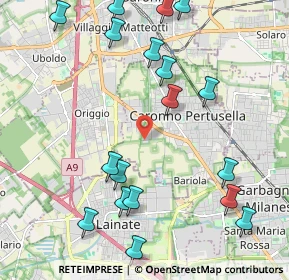 Mappa Via Olona, 21042 Caronno Pertusella VA, Italia (2.50556)