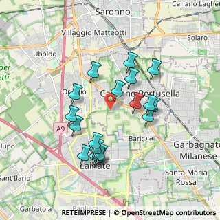 Mappa Via Olona, 21042 Caronno Pertusella VA, Italia (1.69684)