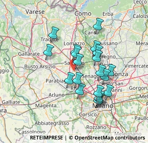 Mappa Via Olona, 21042 Caronno Pertusella VA, Italia (11.816)