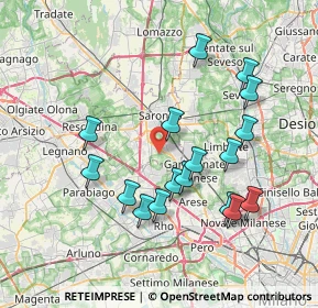 Mappa Via Olona, 21042 Caronno Pertusella VA, Italia (7.32471)