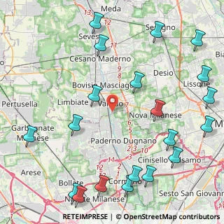 Mappa Via Masaccio, 20814 Varedo MB, Italia (5.8125)