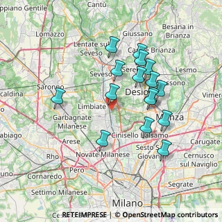 Mappa Via Masaccio, 20814 Varedo MB, Italia (6.69375)