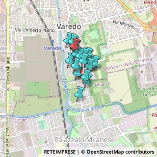 Mappa Via Masaccio, 20814 Varedo MB, Italia (0.21852)