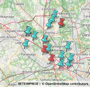 Mappa Via E. Fermi, 21040 Origgio VA, Italia (6.86778)