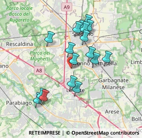 Mappa Via E. Fermi, 21040 Origgio VA, Italia (3.31118)