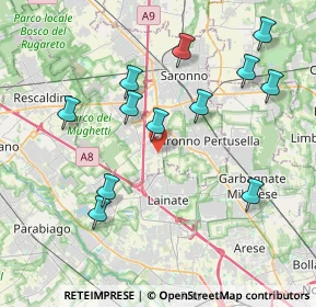 Mappa Via E. Fermi, 21040 Origgio VA, Italia (4.08833)