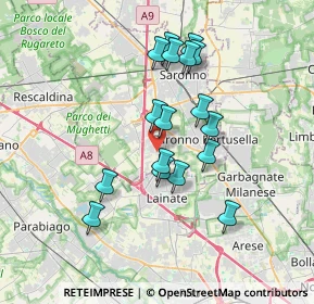 Mappa Via E. Fermi, 21040 Origgio VA, Italia (3.12941)