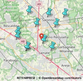 Mappa Via E. Fermi, 21040 Origgio VA, Italia (3.76727)