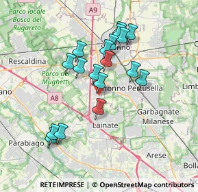 Mappa Via E. Fermi, 21040 Origgio VA, Italia (3.22889)