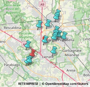 Mappa Via E. Fermi, 21040 Origgio VA, Italia (2.92267)