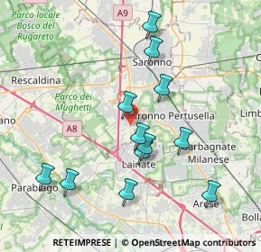 Mappa Via E. Fermi, 21040 Origgio VA, Italia (3.76167)