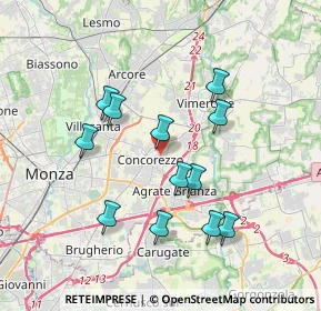 Mappa Via Francesco Petrarca, 20863 Concorezzo MB, Italia (3.36917)