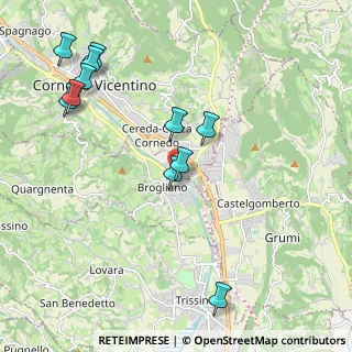 Mappa Viale Stazione, 36070 Brogliano VI, Italia (2.29091)