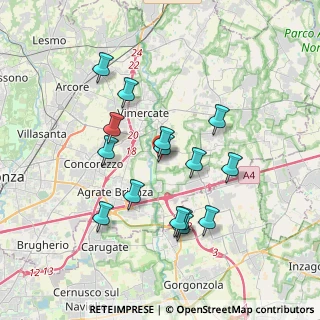 Mappa Via Luigi Galvani, 20875 Burago di Molgora MB, Italia (3.33067)