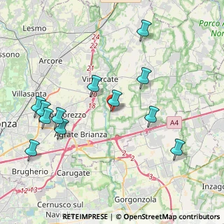 Mappa Via Luigi Galvani, 20875 Burago di Molgora MB, Italia (4.43583)