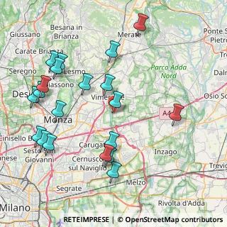 Mappa Via Luigi Galvani, 20875 Burago di Molgora MB, Italia (9.2385)
