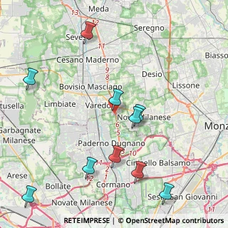 Mappa Superstrada Milano-Meda angolo, 20037 Paderno Dugnano MI, Italia (5.30818)