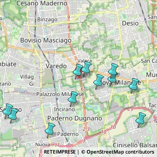 Mappa Superstrada Milano-Meda angolo, 20037 Paderno Dugnano MI, Italia (2.42909)