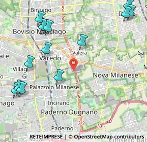Mappa Superstrada Milano-Meda angolo, 20037 Paderno Dugnano MI, Italia (2.75357)