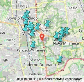 Mappa Superstrada Milano-Meda angolo, 20037 Paderno Dugnano MI, Italia (1.65882)