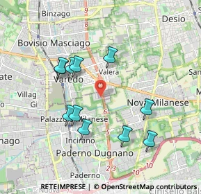 Mappa Superstrada Milano-Meda angolo, 20037 Paderno Dugnano MI, Italia (1.76182)