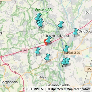 Mappa Via A. Manzoni, 20056 Trezzo sull'Adda MI, Italia (3.82417)