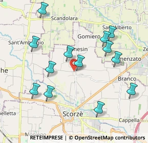 Mappa Via Sant'Ambrogio, 30037 Scorzè VE, Italia (2.05846)