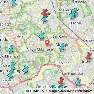 Mappa Via U. Foscolo, 20054 Nova Milanese MB, Italia (3.43176)
