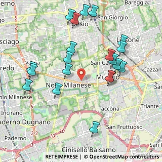 Mappa Via U. Foscolo, 20054 Nova Milanese MB, Italia (2.194)