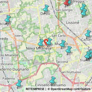 Mappa Via U. Foscolo, 20054 Nova Milanese MB, Italia (3.40412)