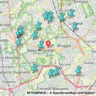 Mappa Via U. Foscolo, 20054 Nova Milanese MB, Italia (2.49647)