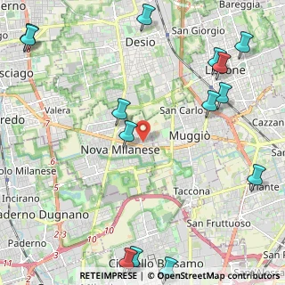 Mappa Via U. Foscolo, 20054 Nova Milanese MB, Italia (3.12643)
