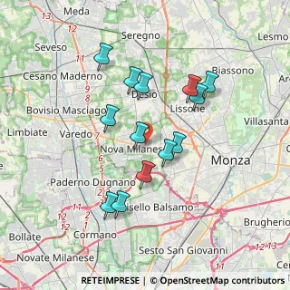 Mappa Via U. Foscolo, 20054 Nova Milanese MB, Italia (3.17154)