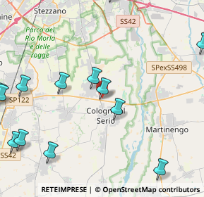 Mappa Via del Commercio, 24059 Urgnano BG, Italia (6.5415)