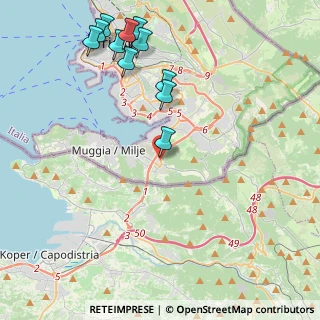 Mappa Via Flavia di Stramare, 34015 Trieste TS, Italia (4.97273)