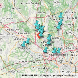 Mappa Via Lambro, 21042 Caronno Pertusella VA, Italia (6.44933)