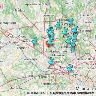 Mappa Via Lambro, 21042 Caronno Pertusella VA, Italia (6.5)