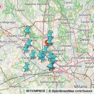 Mappa Via Lambro, 21042 Caronno Pertusella VA, Italia (6.52429)