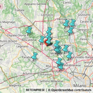 Mappa Via Lambro, 21042 Caronno Pertusella VA, Italia (5.67389)