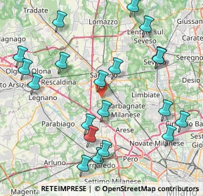 Mappa Via Lambro, 21042 Caronno Pertusella VA, Italia (9.4895)