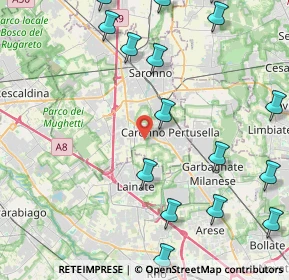 Mappa Via Lambro, 21042 Caronno Pertusella VA, Italia (6.2305)